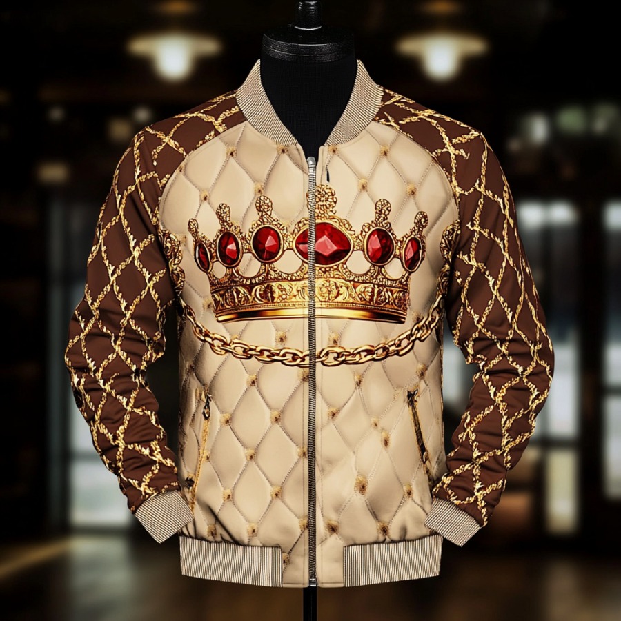 High-end Luxury Fashion Crew Neck Jacket