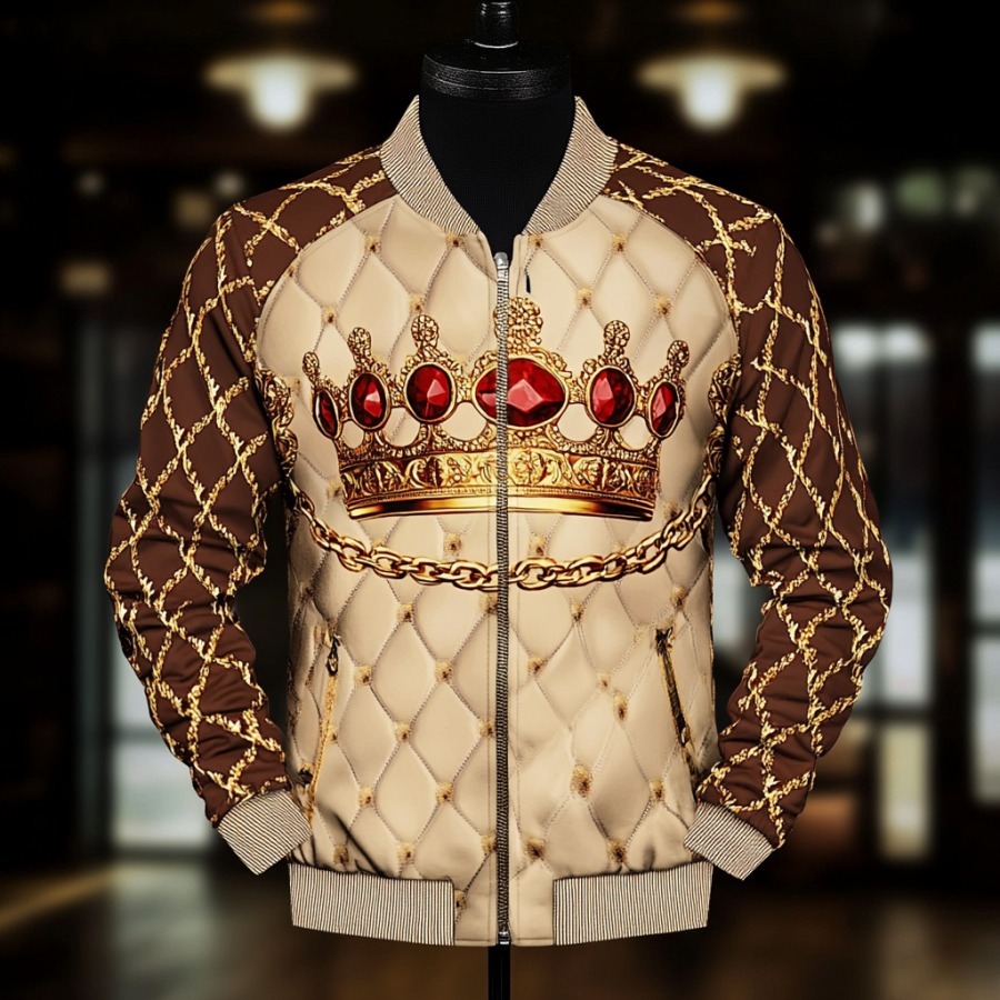 High-end Luxury Fashion Crew Neck Jacket