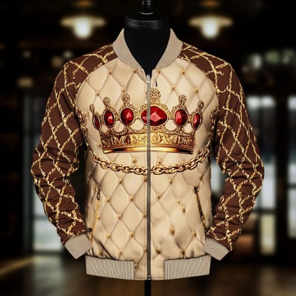 High-end Luxury Fashion Crew Neck Jacket