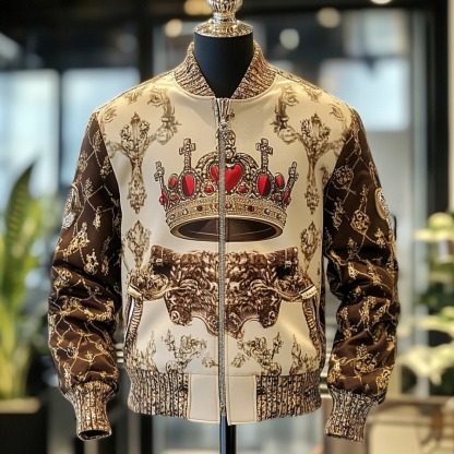 High-end Luxury Fashion Crew Neck Jacket
