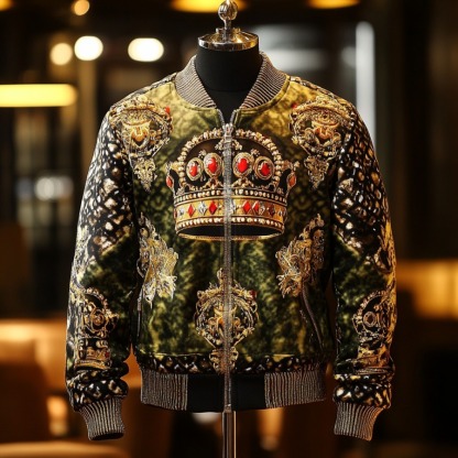 High-end Luxury Fashion Crew Neck Jacket