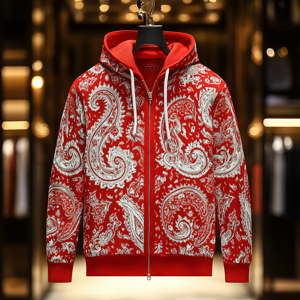 Zip-up hoodie with pockets Men