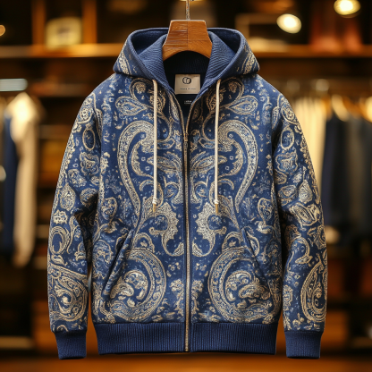 Zip-up hoodie with pockets Men