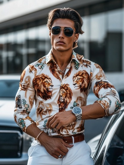 Business Classic Luxury High Quality Versatile Men's Fashion Long-sleeved Shirt