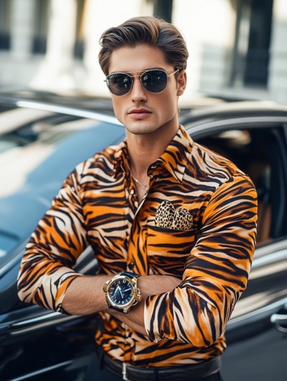 Business Classic Luxury High Quality Versatile Men's Fashion Long-sleeved Shirt