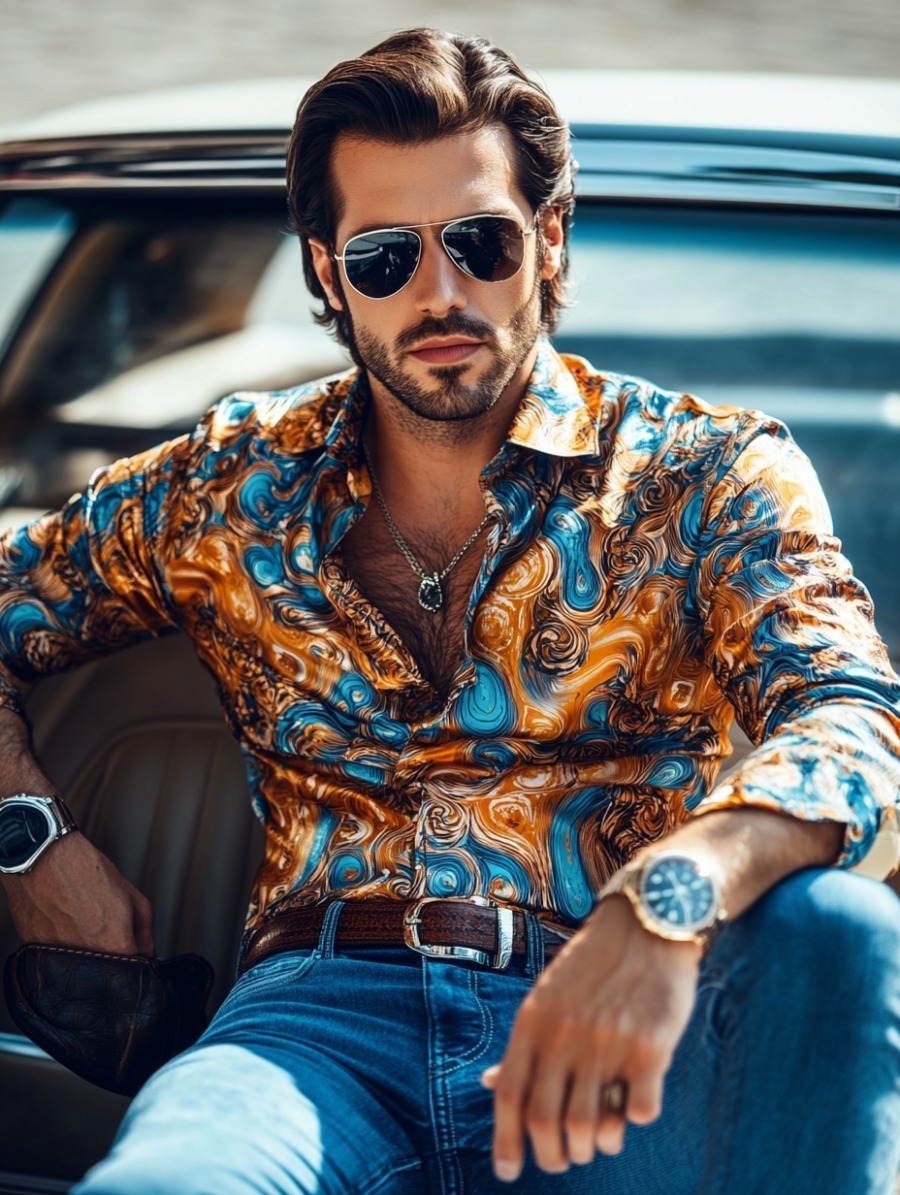 Business Classic Luxury High Quality Versatile Men's Fashion Long-slee