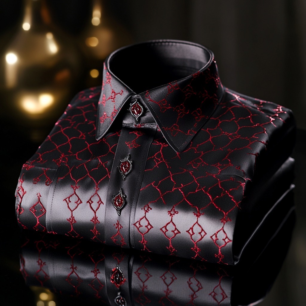 Sophistication And Refined Elegance-100% Good Quality High Elasticity Anti-Wrinkle Long Sleeve Shirt