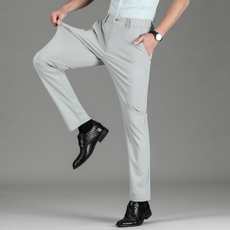 Men's Unique Fashion  Casual  Suit Pants High Elasticity