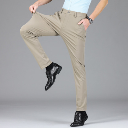 Men's Unique Fashion  Casual  Suit Pants High Elasticity