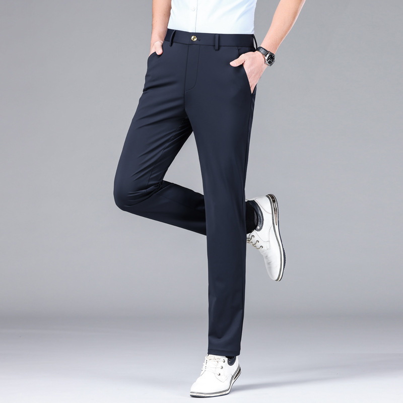 Men's Unique Fashion  Casual  Suit Pants High Elasticity