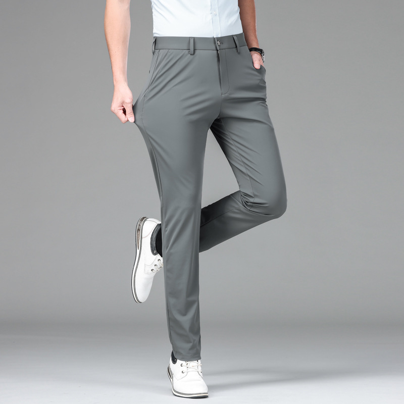 Men's Unique Fashion  Casual  Suit Pants High Elasticity