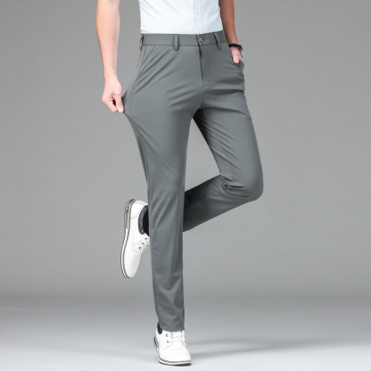 Men's Unique Fashion  Casual  Suit Pants High Elasticity