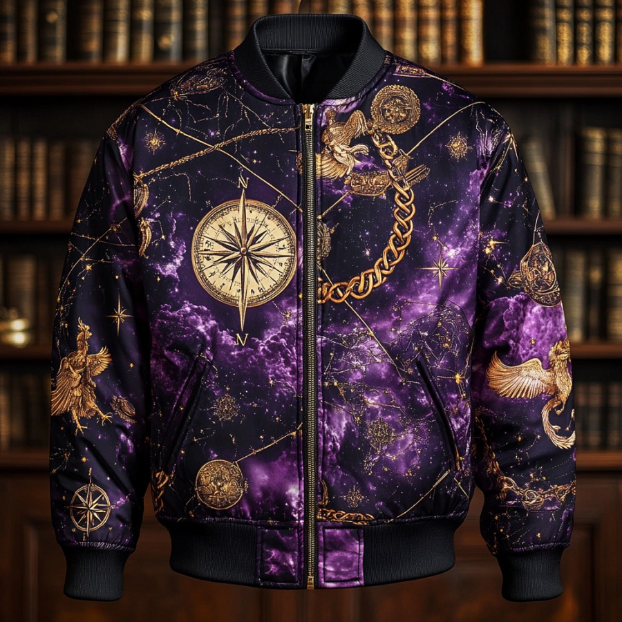 Latest luxury design full-print baseball jacket