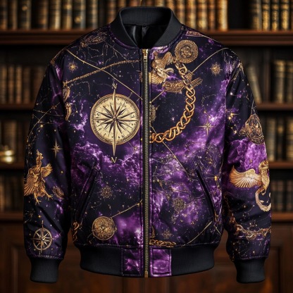 Latest luxury design full-print baseball jacket