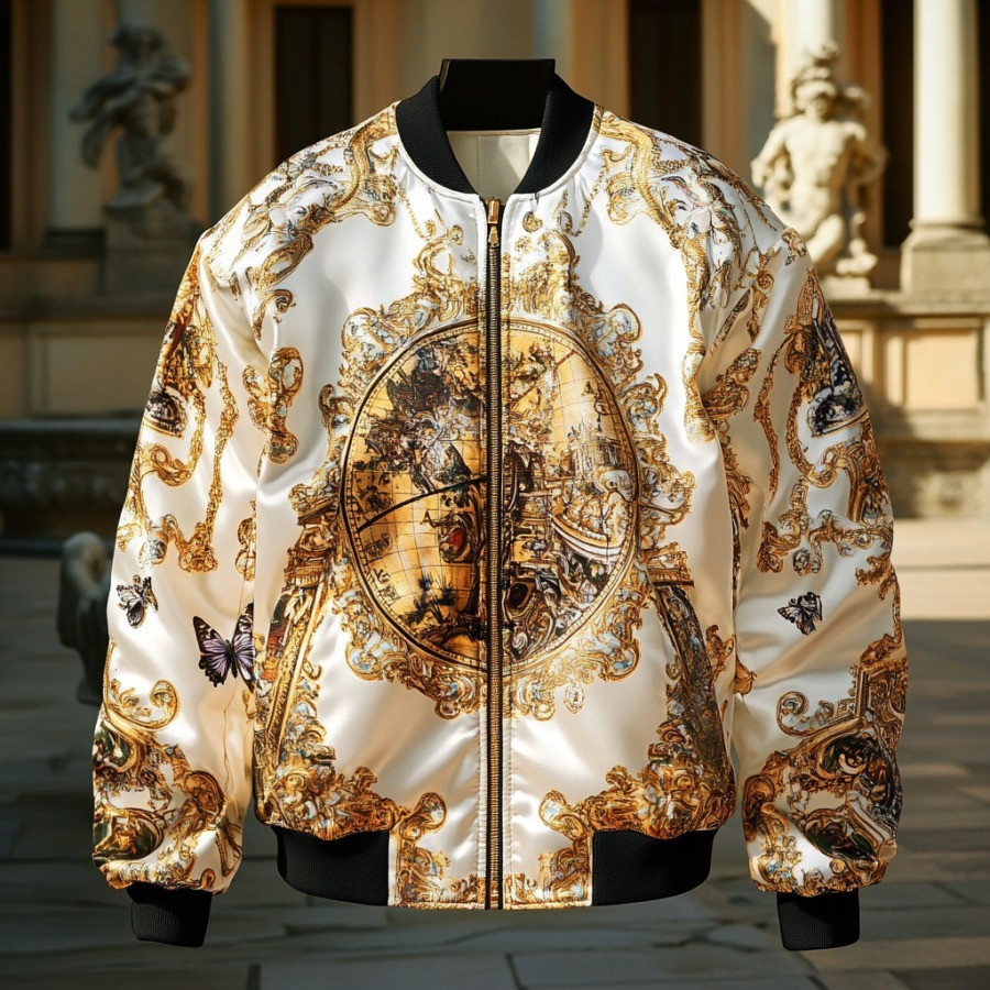 Latest luxury design full-print baseball jacket