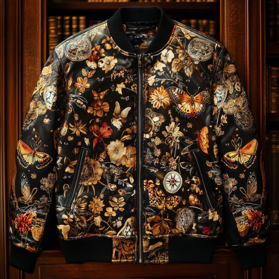 Latest luxury design full-print baseball jacket