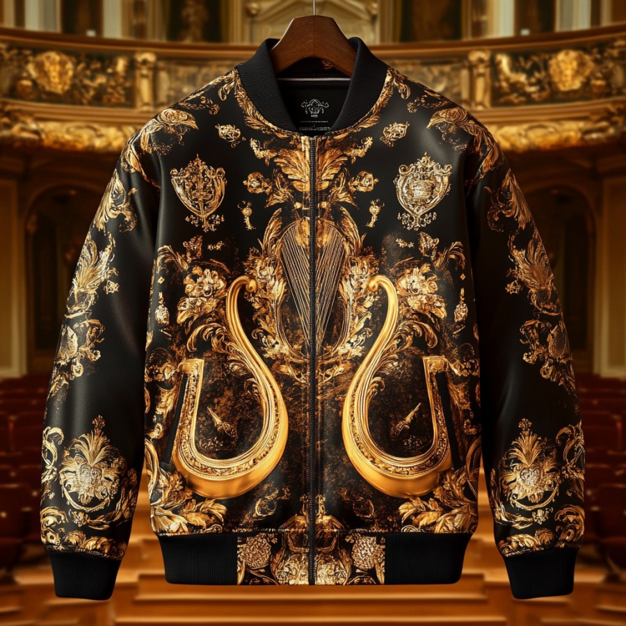 Latest luxury design full-print baseball jacket
