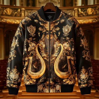 Latest luxury design full-print baseball jacket