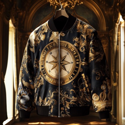 Latest luxury design full-print baseball jacket