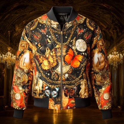 Latest luxury design full-print baseball jacket