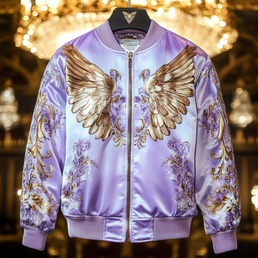 Latest luxury design full-print baseball jacket