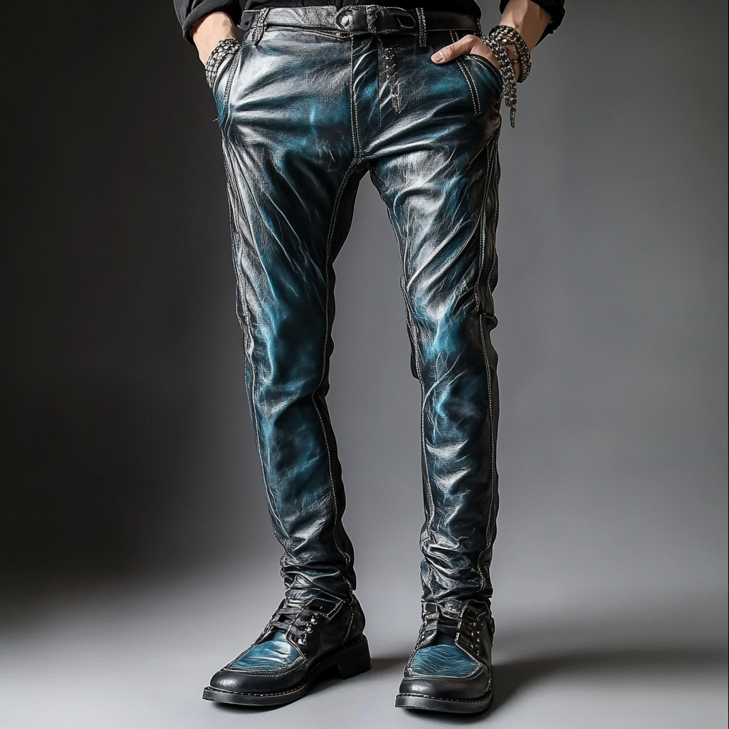 Full-grain Leather Pants Trousers