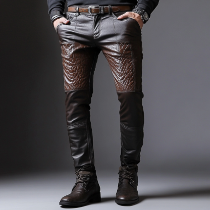 Full-grain Leather Pants Trousers