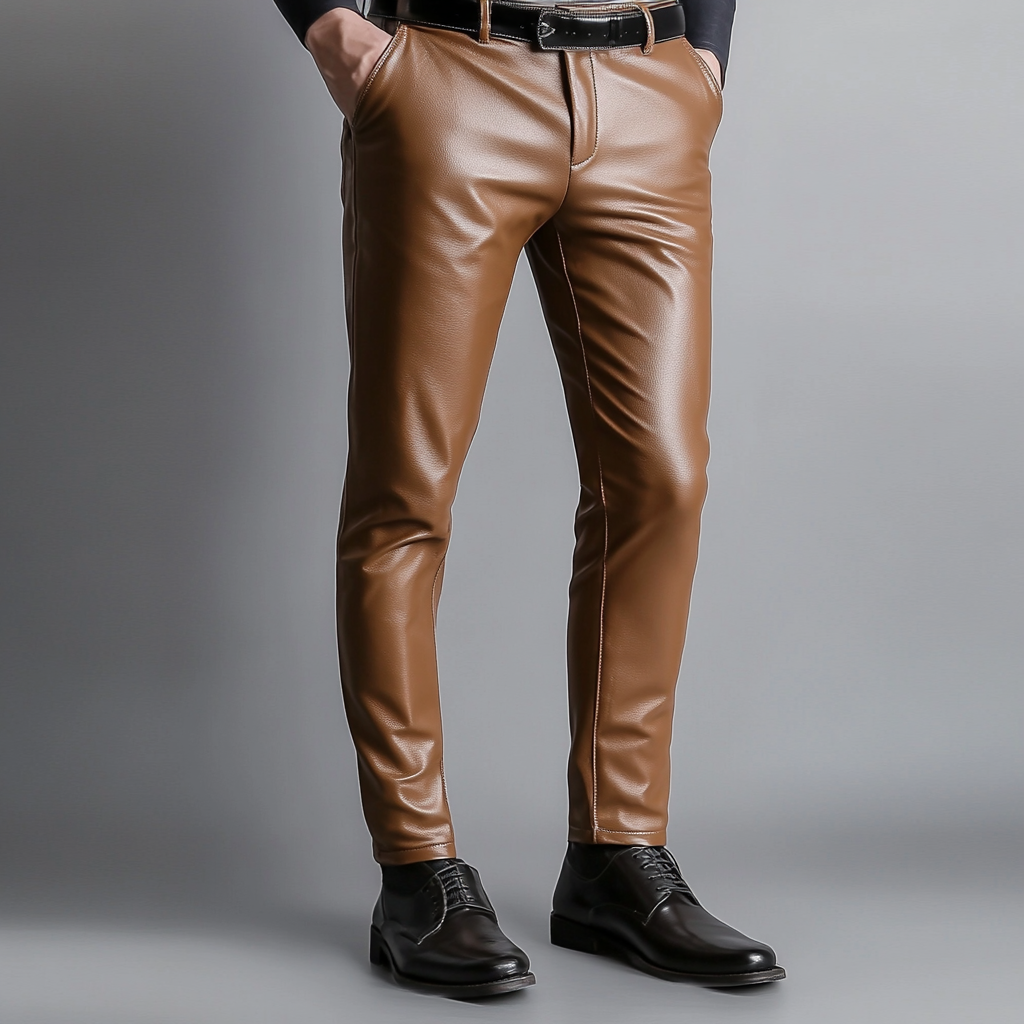 Full-grain Leather Pants Trousers