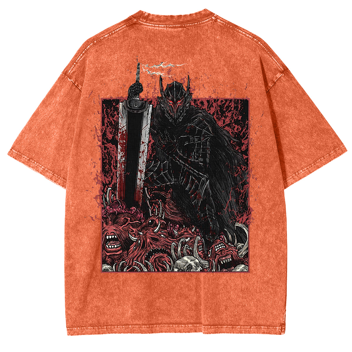 Guts Cursed Armor Grim Unisex Washed T-Shirt