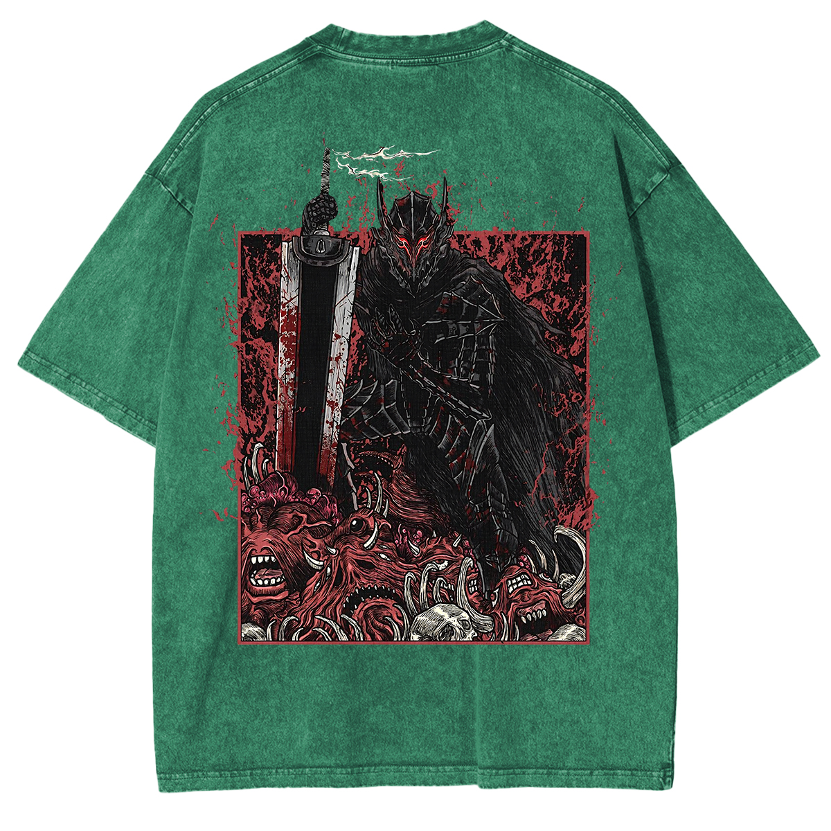 Guts Cursed Armor Grim Unisex Washed T-Shirt