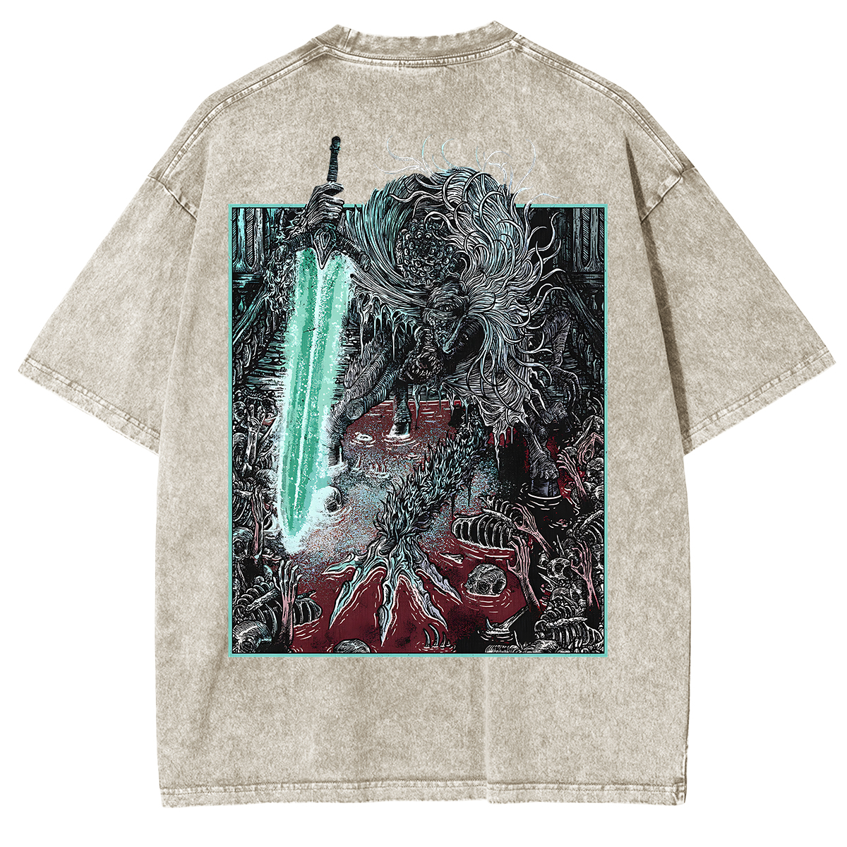 Bloodborne Ludwig The Accursed Holy Blade Grim Unisex Washed T-Shirt