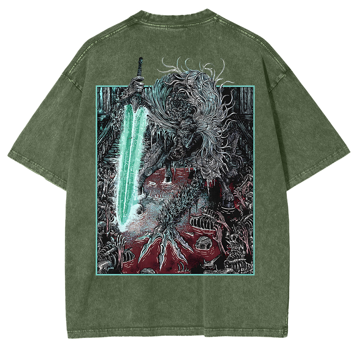 Bloodborne Ludwig The Accursed Holy Blade Grim Unisex Washed T-Shirt