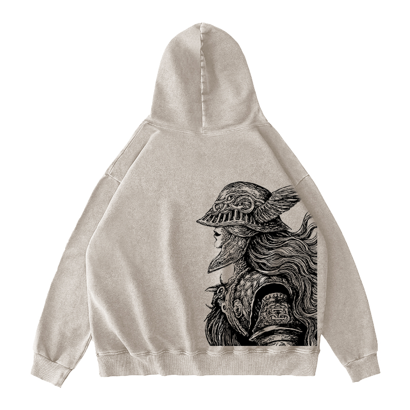 Malenia, blade of miquella Unisex Washed Zip Up Hoodie