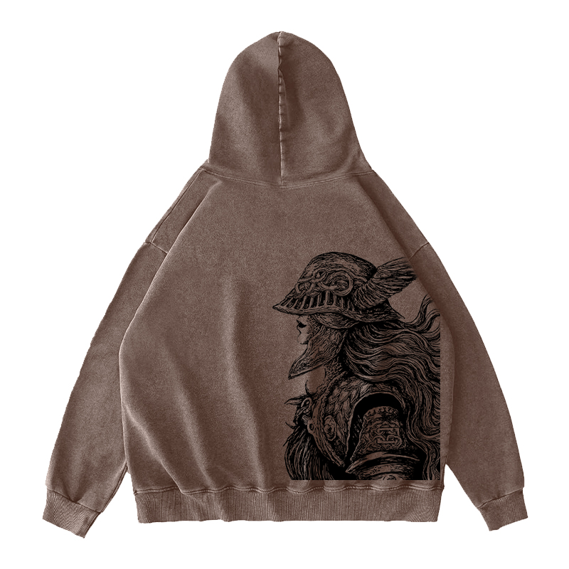 Malenia, blade of miquella Unisex Washed Zip Up Hoodie