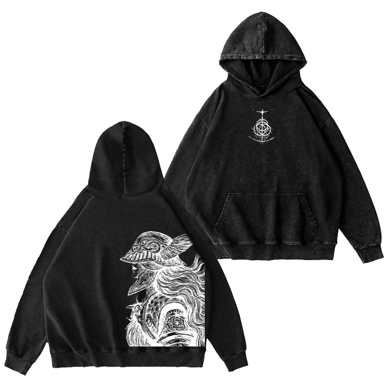Malenia, blade of miquella Unisex Washed Hoodie