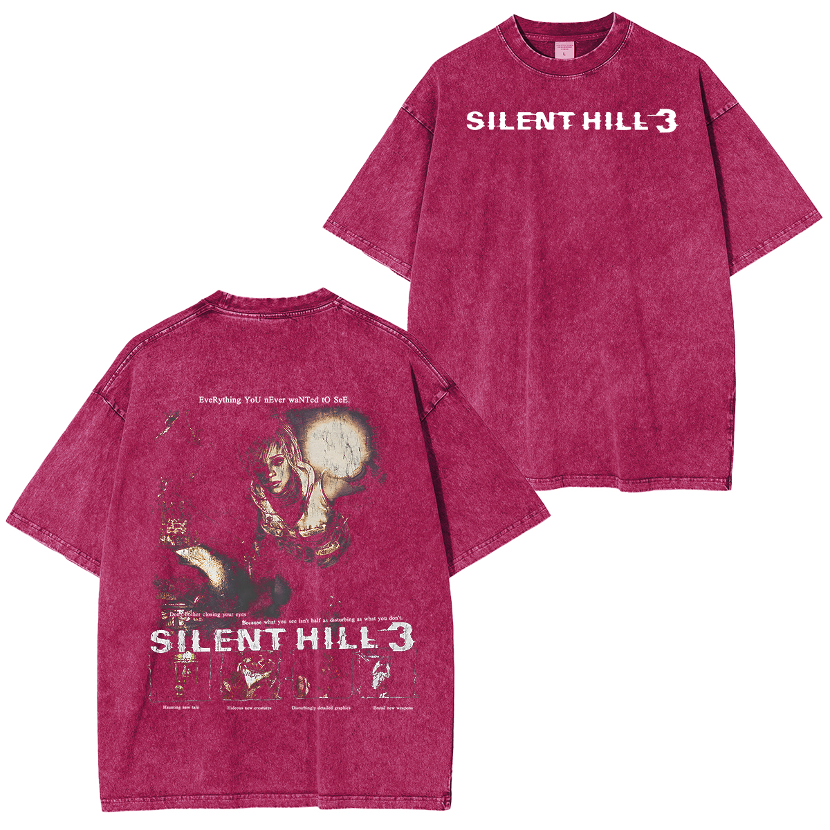 Silent Hill 3 - Everything You Never Wanted To See Unisex Washed T-Shirt
