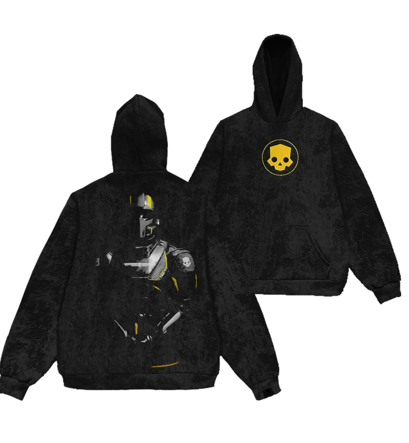 Helldivers 2 Vintage Unisex Washed Hoodie