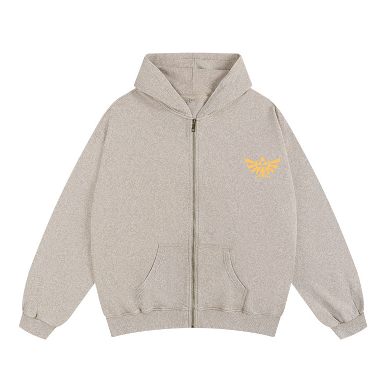 The Legend of Zelda Unisex Washed Zip Up Hoodie