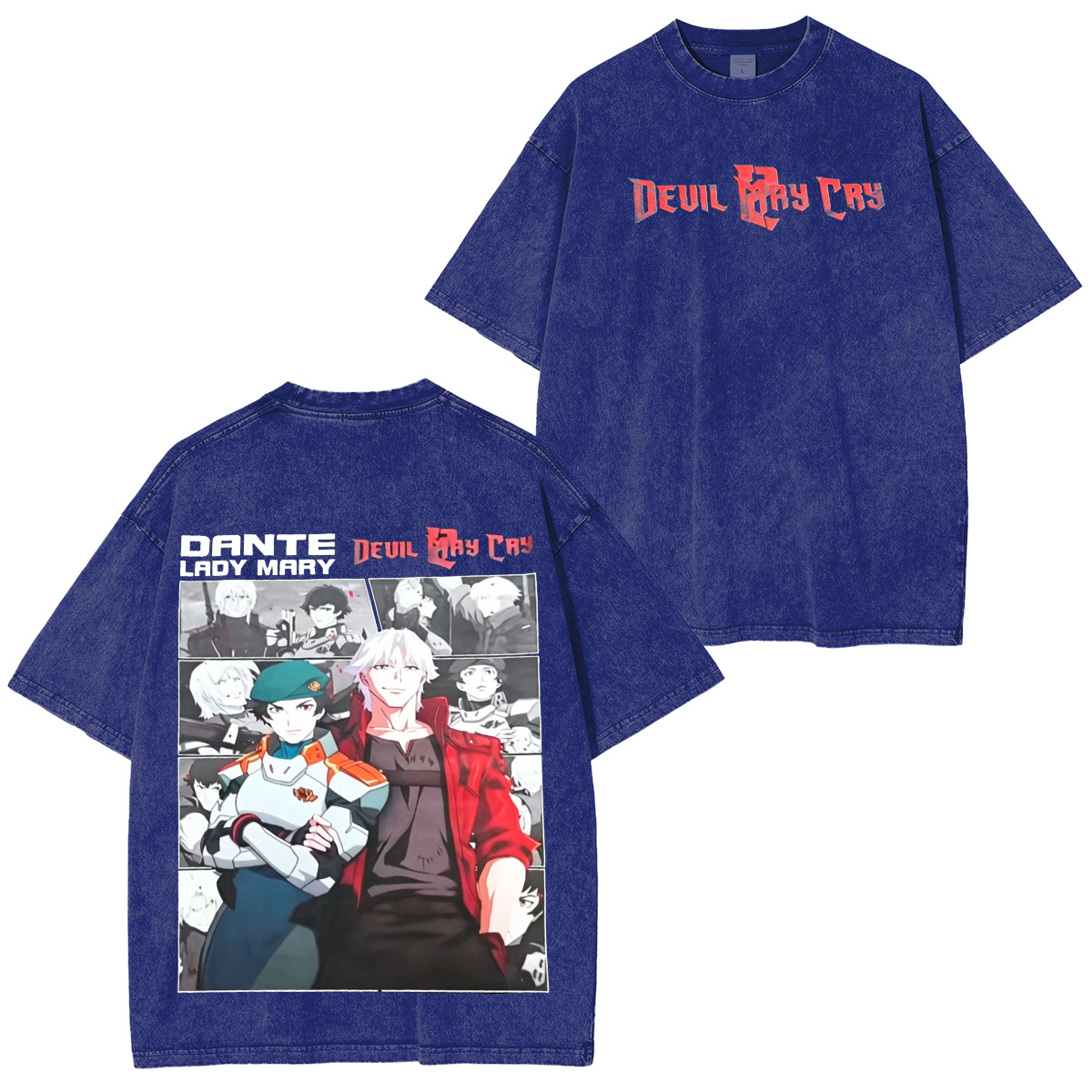 Dante and Lady on Devil May Cry 2 Washed T-shirt/Crewneck/Hoodie