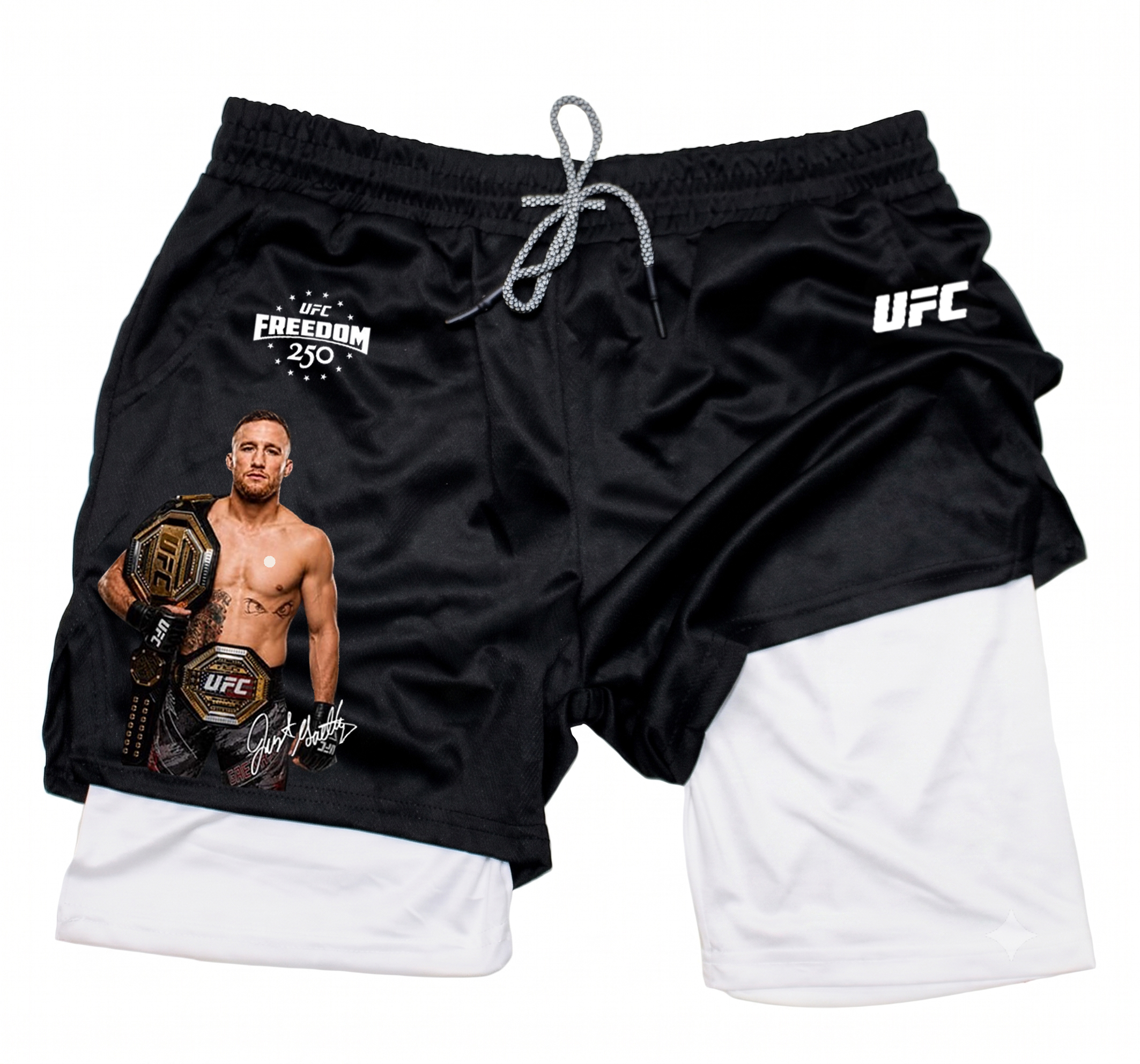 UFC Freedom 250 Printed Double Layer Shorts