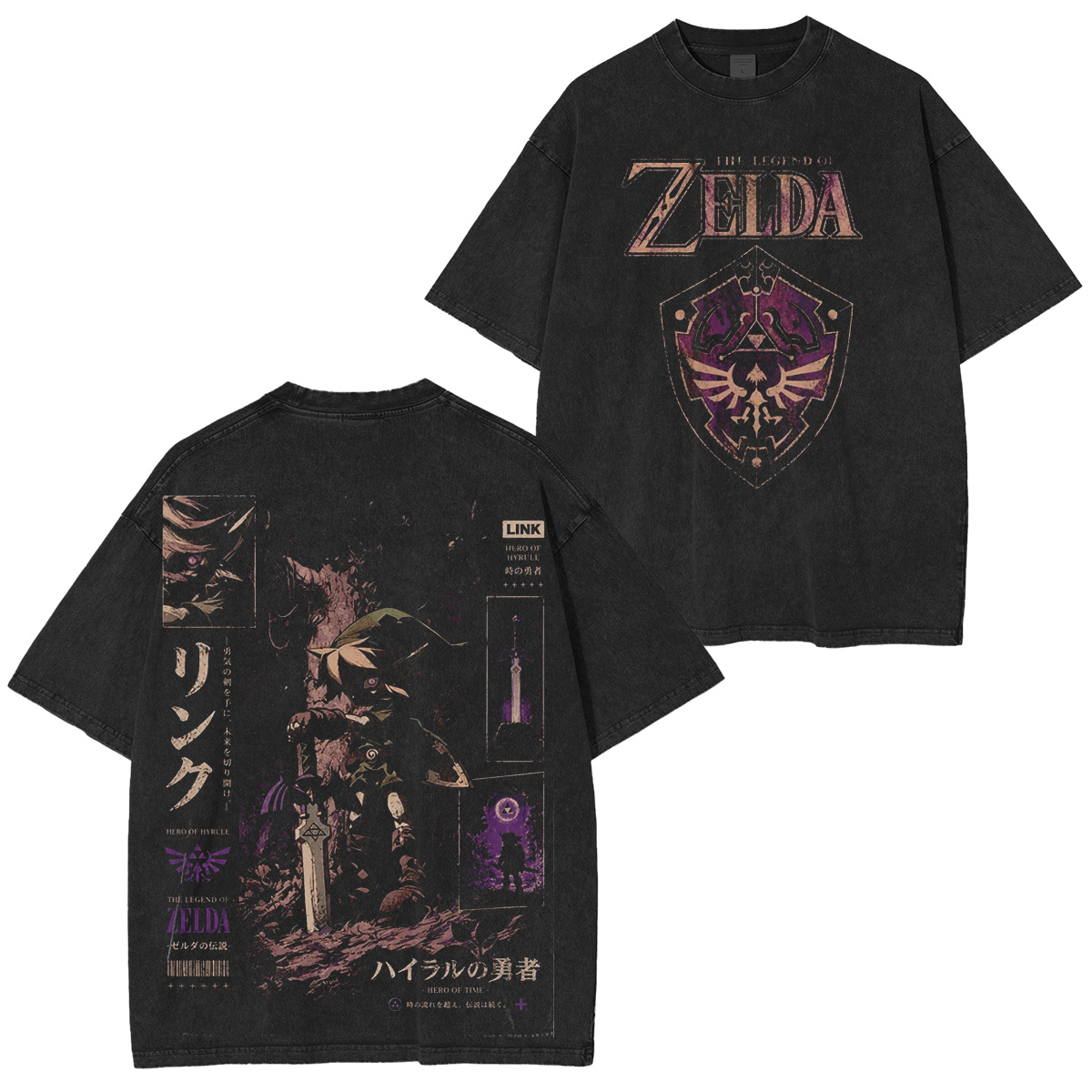The Legend of Zelda Unisex Washed T-shirt/Crewneck/Hoodie