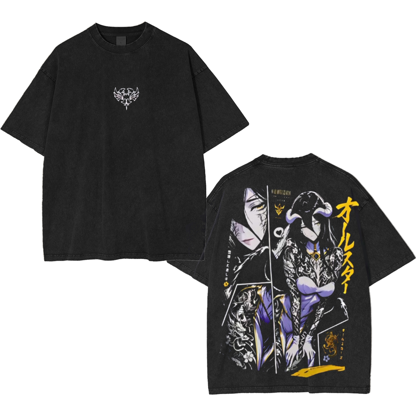 Albedo Overlord Washed T-shirt/Crewneck/Hoodie