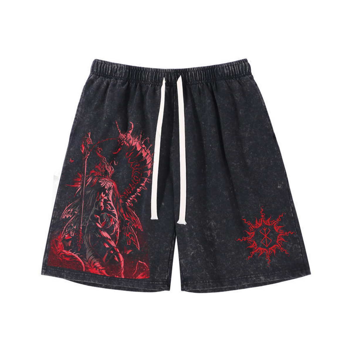 THE LORD OF FRENZIED FLAME ROMINA, SAINT OF THE BUD Retro Washed Shorts Loose Sports Shorts