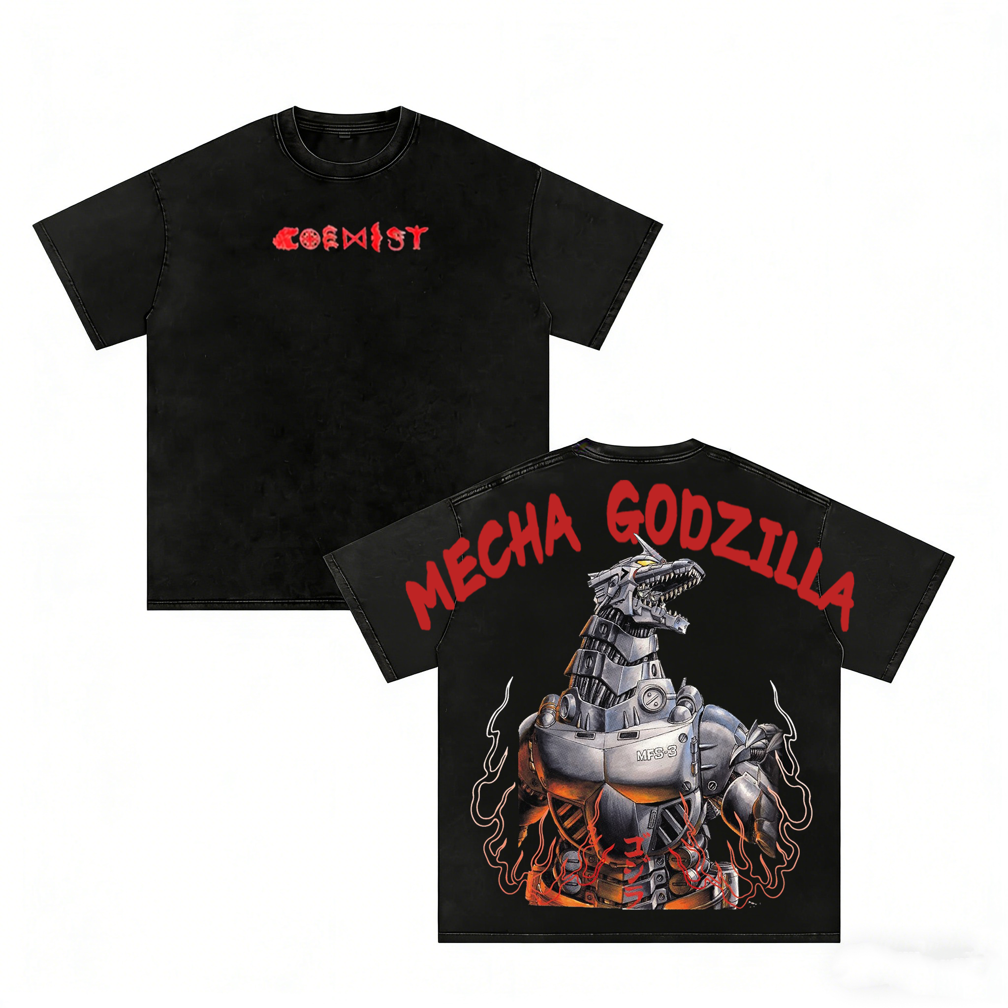 Mecha Godzilla  Washed T-shirt/Crewneck/Hoodie
