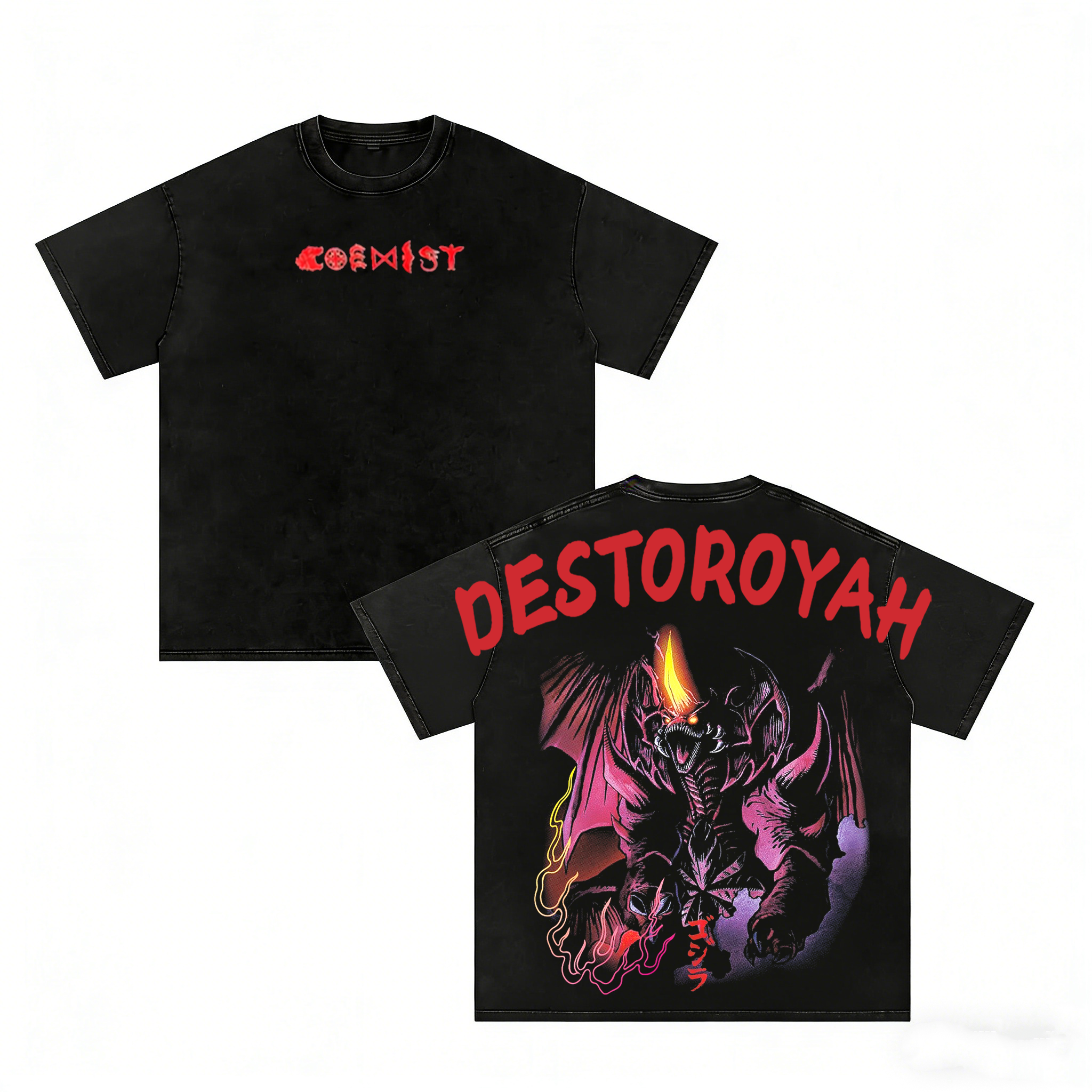 Destoroyah Godzilla  Washed T-shirt/Crewneck/Hoodie