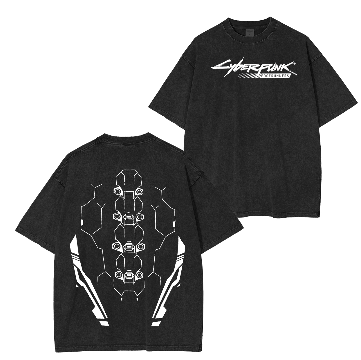 Cyberpunk 2077 Anime Game Unisex Washed T-Shirt