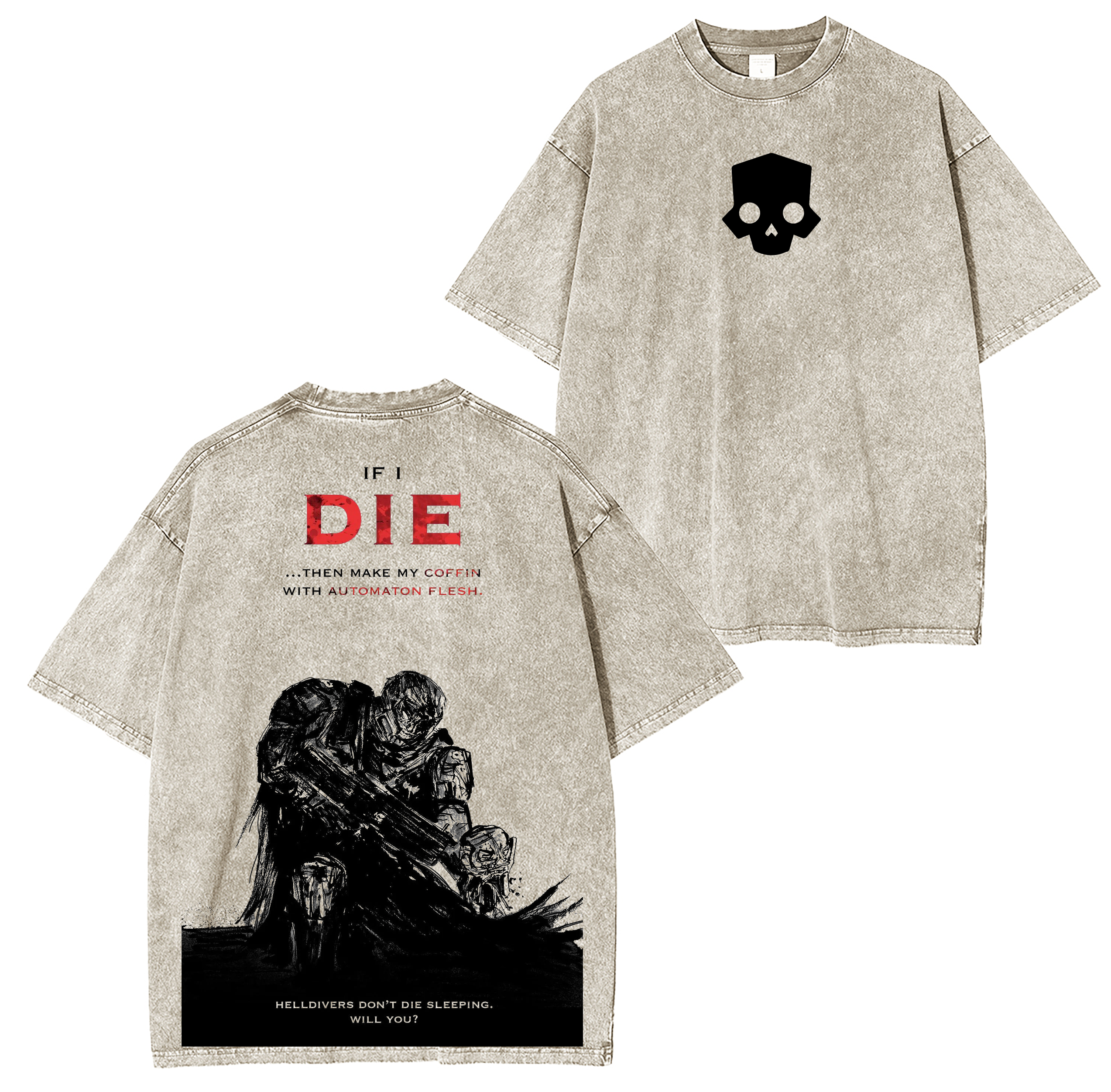 Helldivers 2  Washed T-shirt/Crewneck/Hoodie
