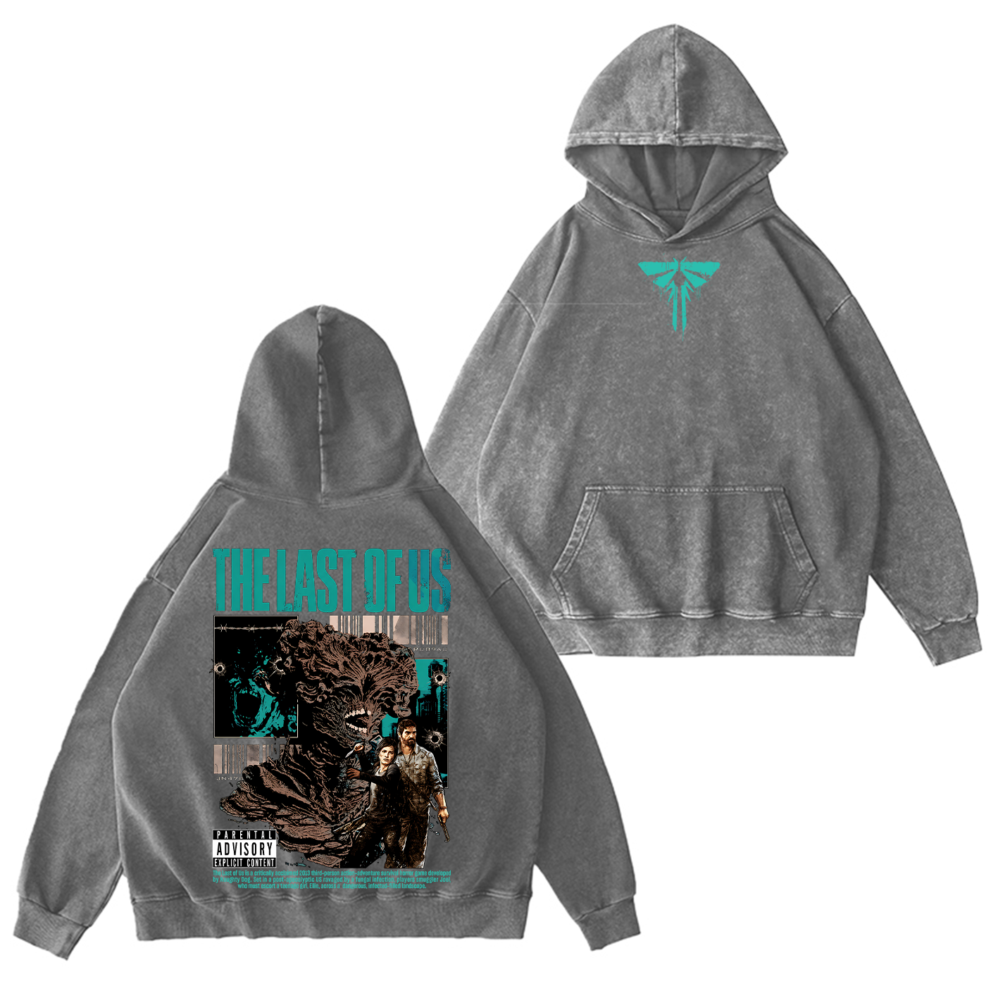 The Last Of Us Unisex Washed Unisex Washed T-shirt/Crewneck/Hoodie