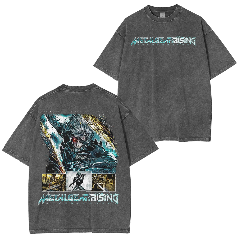 Metal Gear Rising vintage Unisex Washed T-Shirt