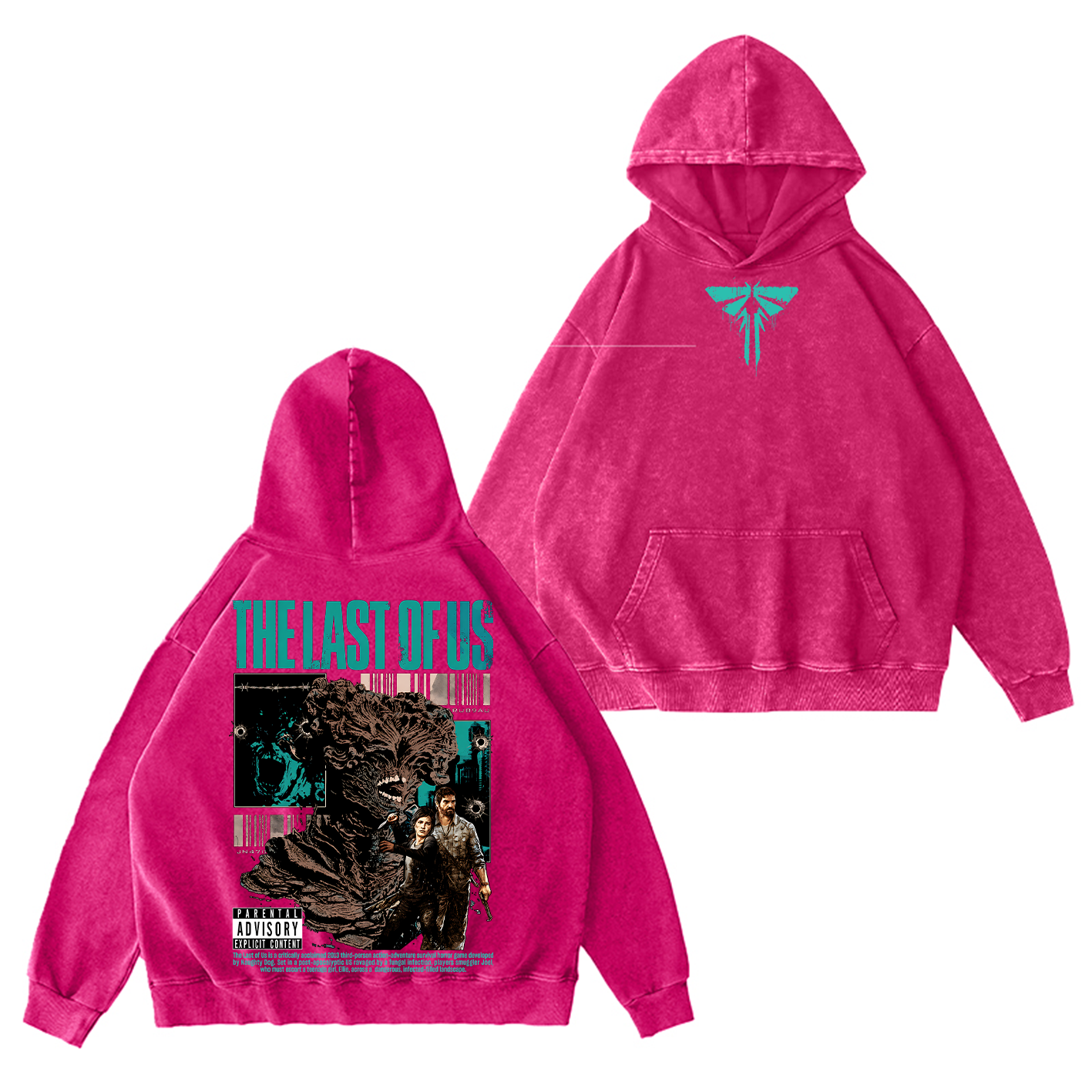The Last Of Us Unisex Washed Unisex Washed T-shirt/Crewneck/Hoodie